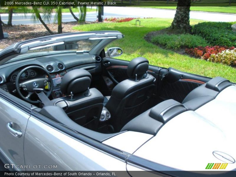 Pewter Metallic / Black 2006 Mercedes-Benz CLK 350 Cabriolet