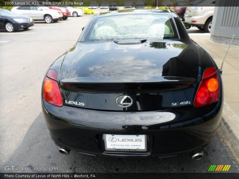 Black Onyx / Ecru Beige 2005 Lexus SC 430