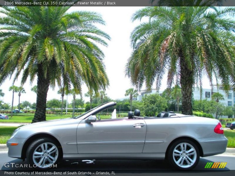 Pewter Metallic / Black 2006 Mercedes-Benz CLK 350 Cabriolet