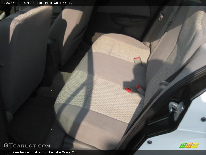 Polar White / Gray 2007 Saturn ION 2 Sedan