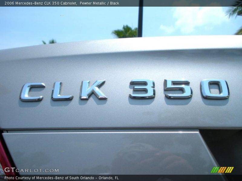 Pewter Metallic / Black 2006 Mercedes-Benz CLK 350 Cabriolet