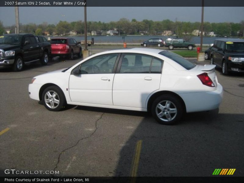 Polar White / Gray 2007 Saturn ION 2 Sedan