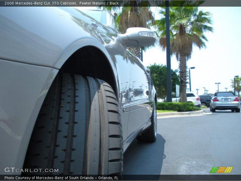 Pewter Metallic / Black 2006 Mercedes-Benz CLK 350 Cabriolet