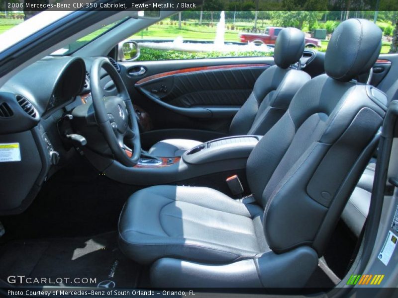 Pewter Metallic / Black 2006 Mercedes-Benz CLK 350 Cabriolet