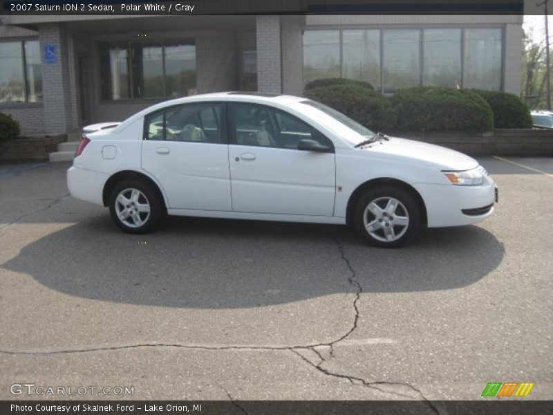 Polar White / Gray 2007 Saturn ION 2 Sedan