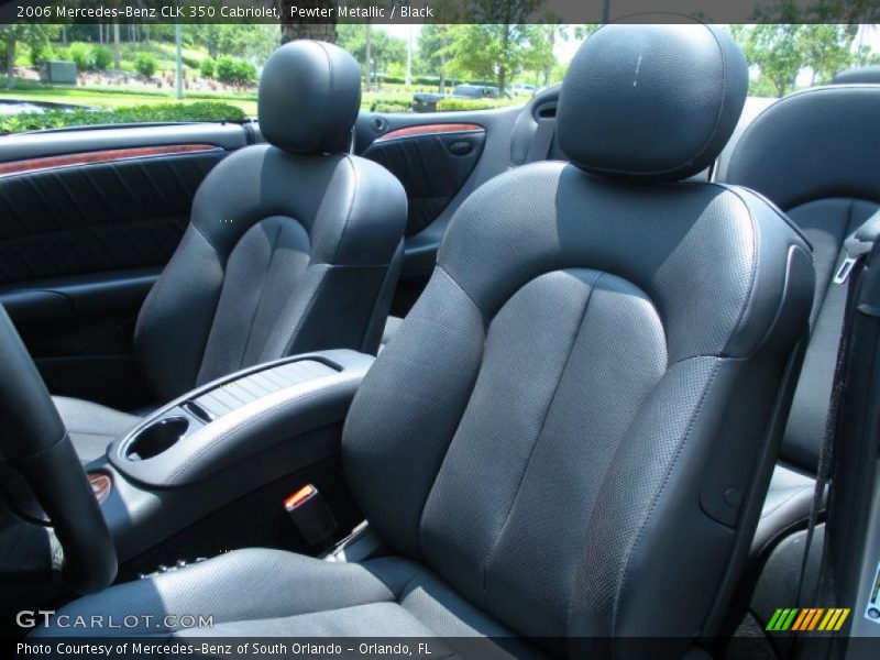 Pewter Metallic / Black 2006 Mercedes-Benz CLK 350 Cabriolet