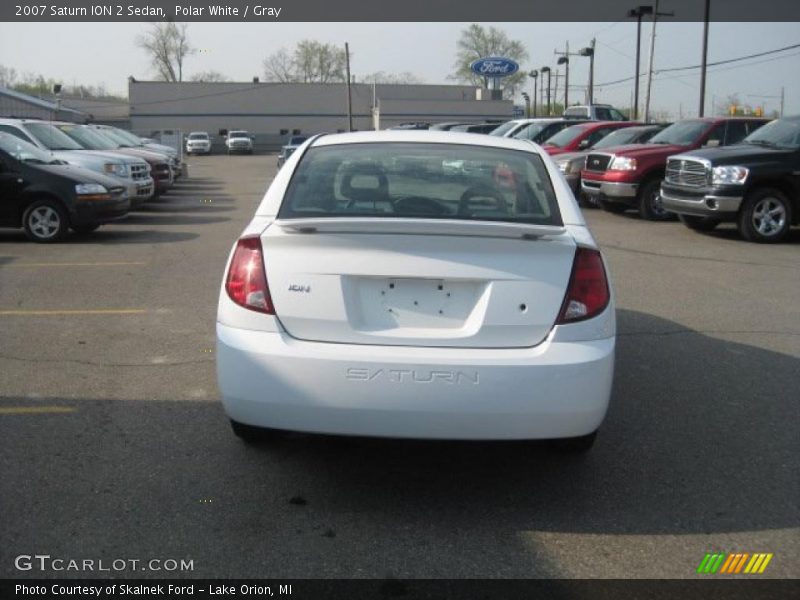 Polar White / Gray 2007 Saturn ION 2 Sedan