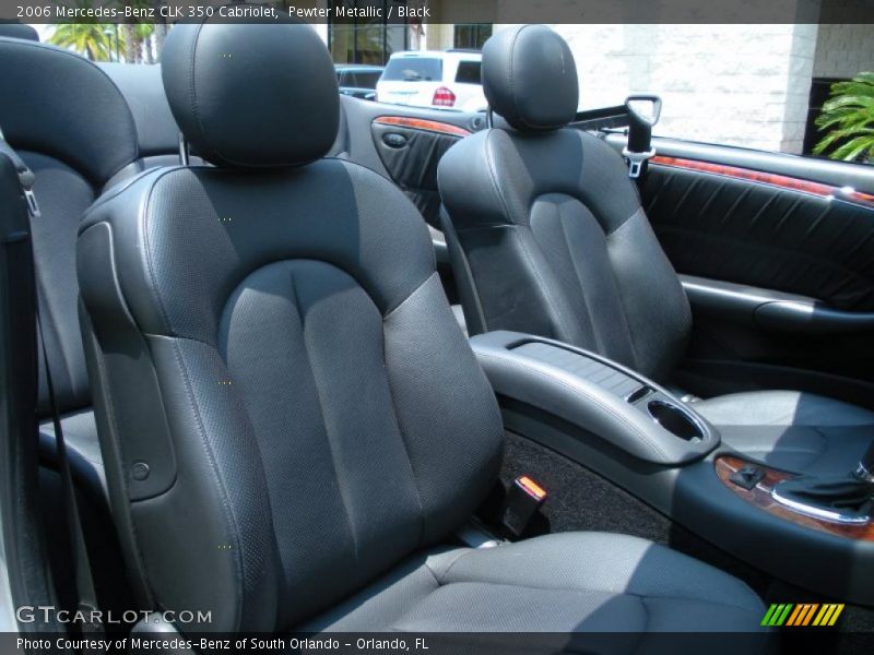 Pewter Metallic / Black 2006 Mercedes-Benz CLK 350 Cabriolet