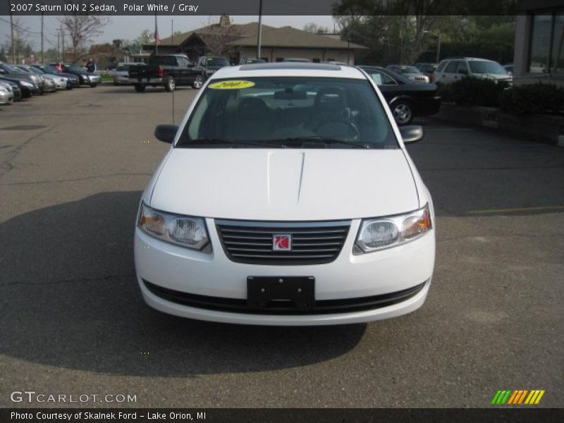 Polar White / Gray 2007 Saturn ION 2 Sedan