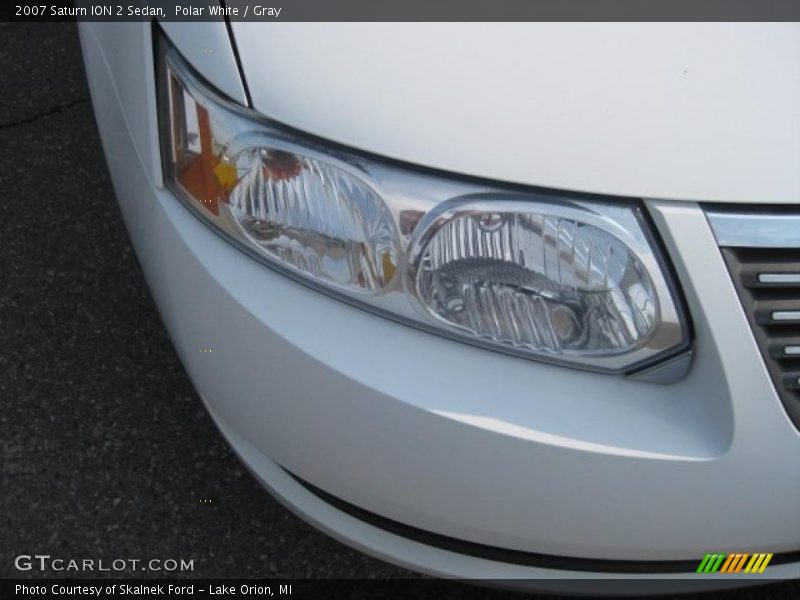 Polar White / Gray 2007 Saturn ION 2 Sedan