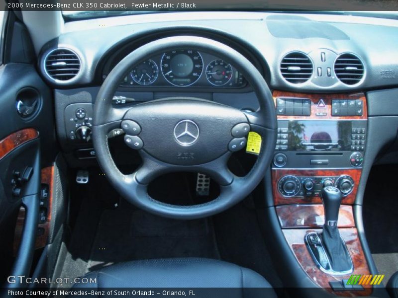 Pewter Metallic / Black 2006 Mercedes-Benz CLK 350 Cabriolet