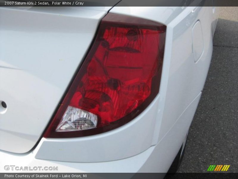 Polar White / Gray 2007 Saturn ION 2 Sedan