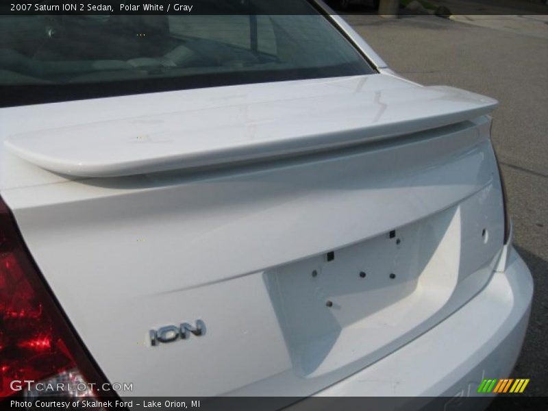 Polar White / Gray 2007 Saturn ION 2 Sedan