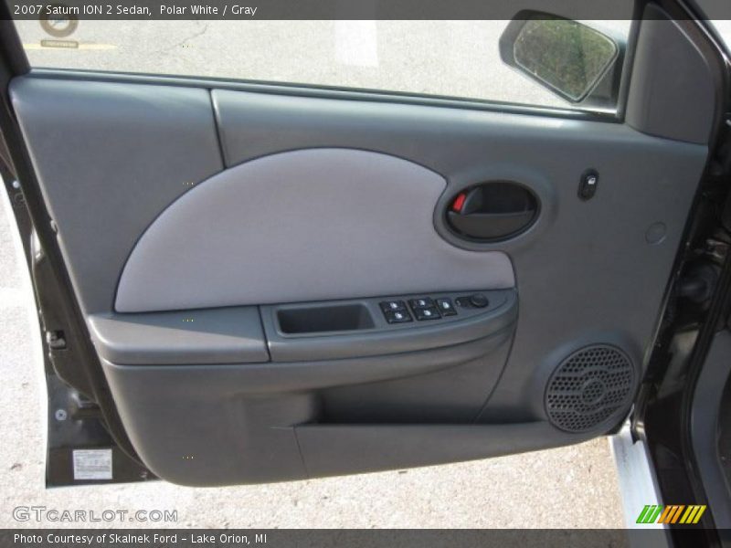 Polar White / Gray 2007 Saturn ION 2 Sedan