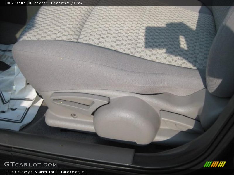 Polar White / Gray 2007 Saturn ION 2 Sedan