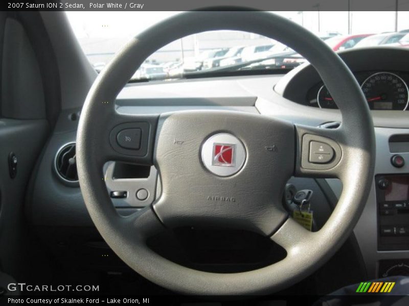 Polar White / Gray 2007 Saturn ION 2 Sedan