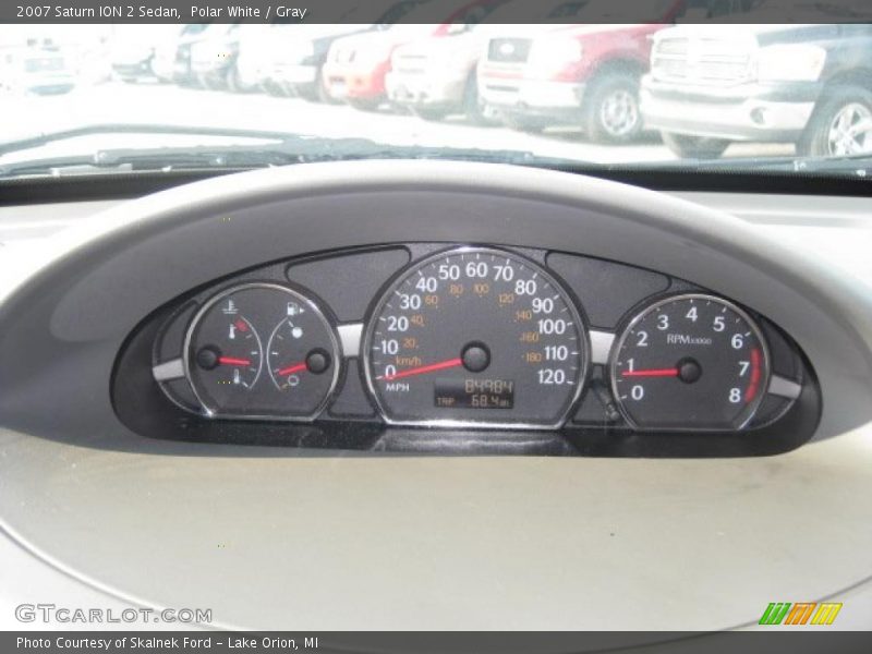 Polar White / Gray 2007 Saturn ION 2 Sedan
