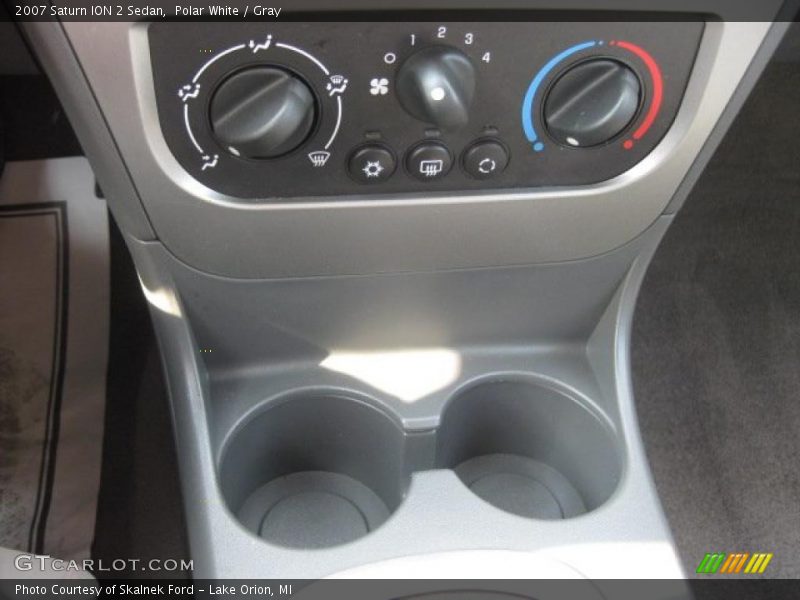 Polar White / Gray 2007 Saturn ION 2 Sedan