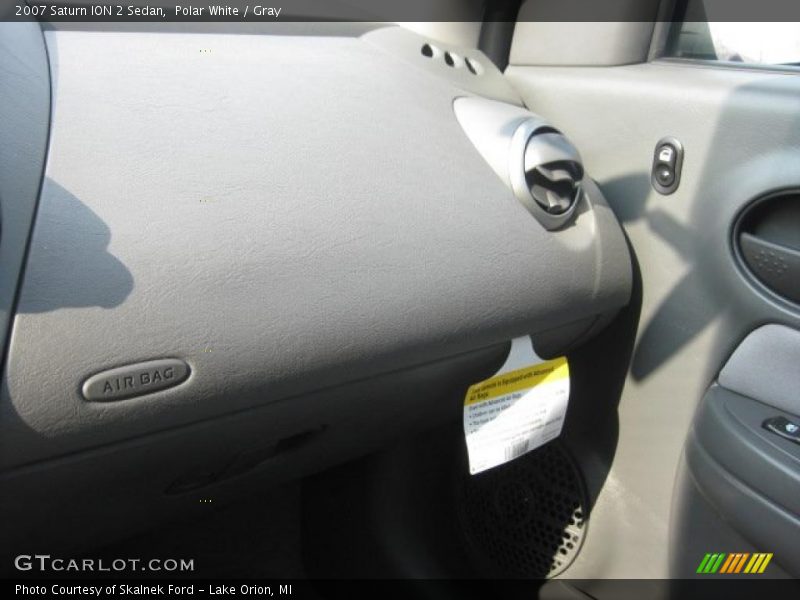 Polar White / Gray 2007 Saturn ION 2 Sedan