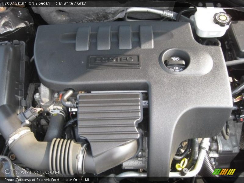 Polar White / Gray 2007 Saturn ION 2 Sedan