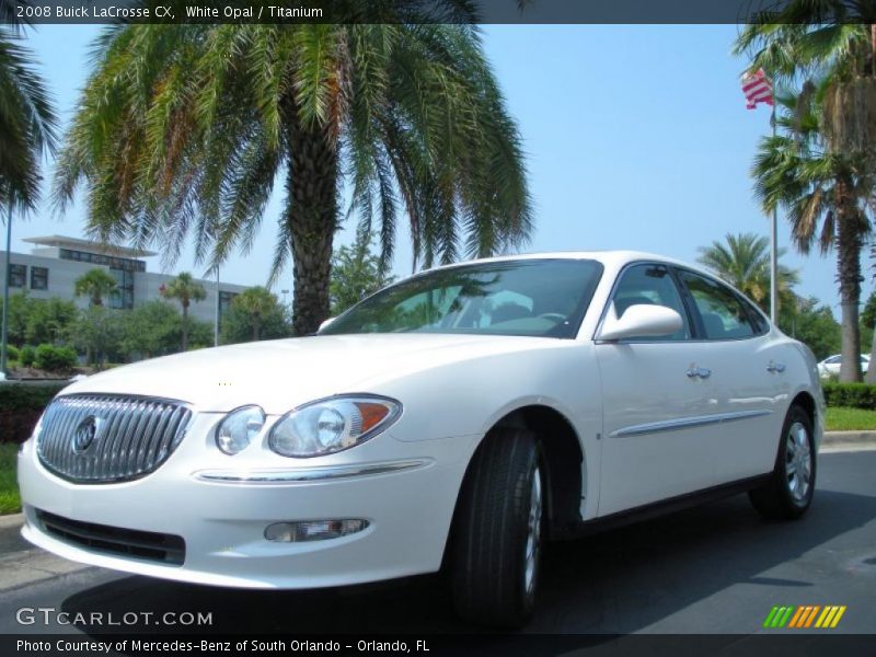 White Opal / Titanium 2008 Buick LaCrosse CX