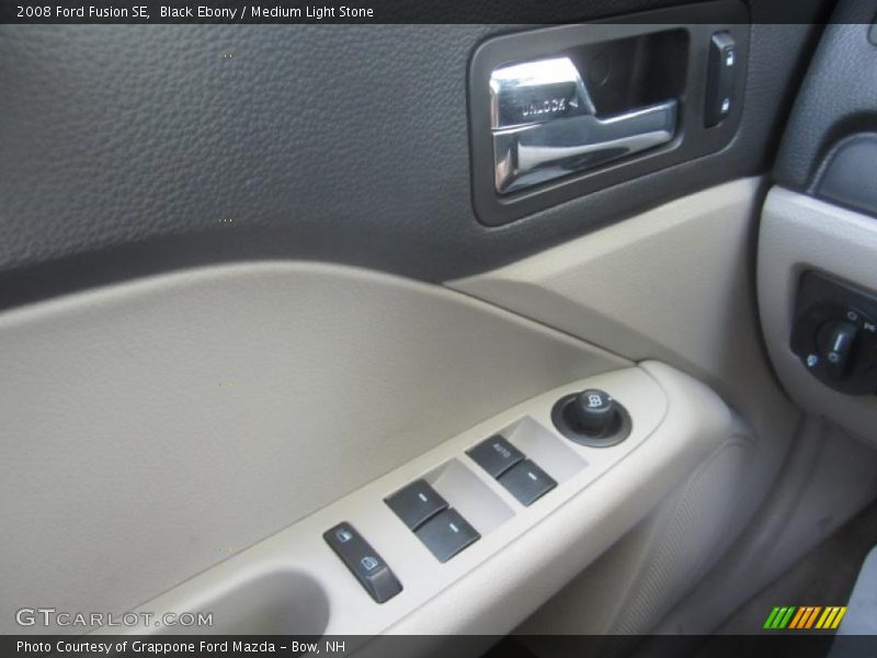 Black Ebony / Medium Light Stone 2008 Ford Fusion SE
