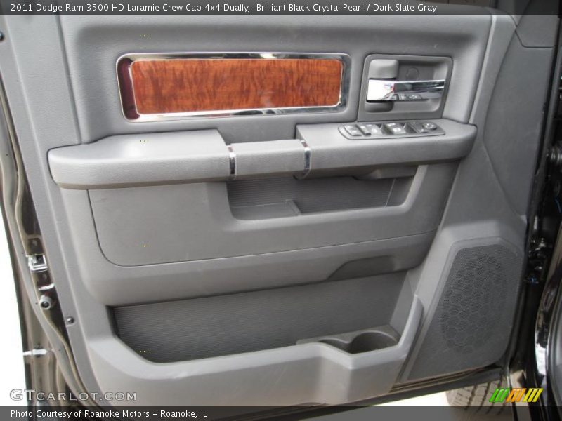 Brilliant Black Crystal Pearl / Dark Slate Gray 2011 Dodge Ram 3500 HD Laramie Crew Cab 4x4 Dually