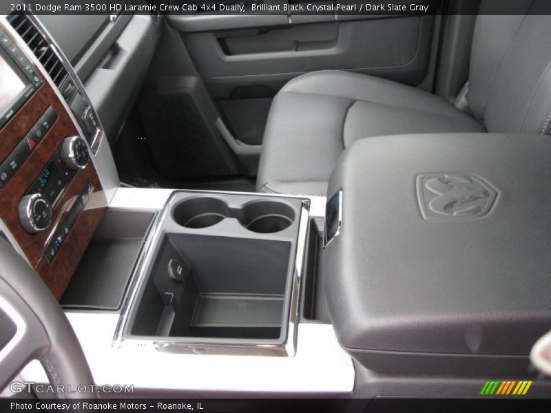 Brilliant Black Crystal Pearl / Dark Slate Gray 2011 Dodge Ram 3500 HD Laramie Crew Cab 4x4 Dually