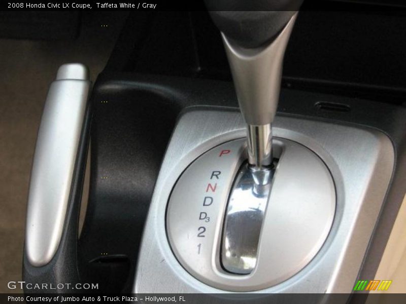 Taffeta White / Gray 2008 Honda Civic LX Coupe