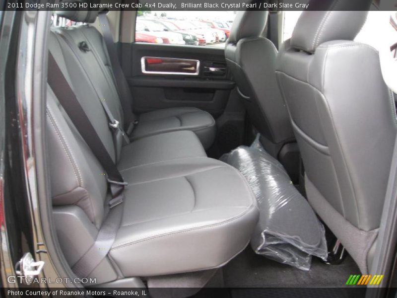 Brilliant Black Crystal Pearl / Dark Slate Gray 2011 Dodge Ram 3500 HD Laramie Crew Cab 4x4 Dually