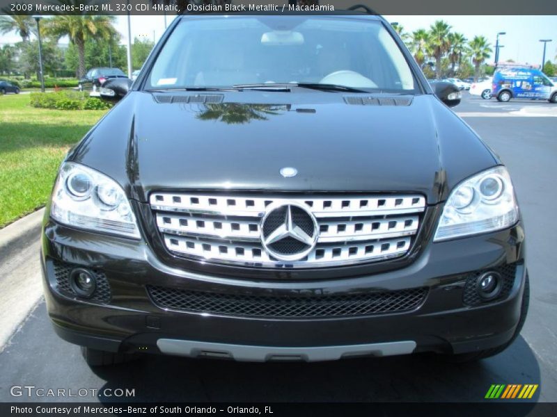 Obsidian Black Metallic / Macadamia 2008 Mercedes-Benz ML 320 CDI 4Matic