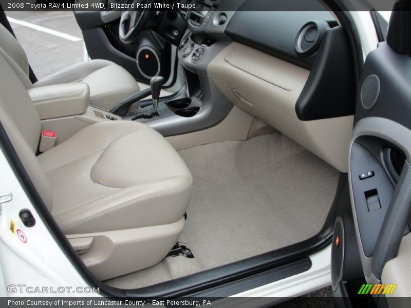 Blizzard Pearl White / Taupe 2008 Toyota RAV4 Limited 4WD