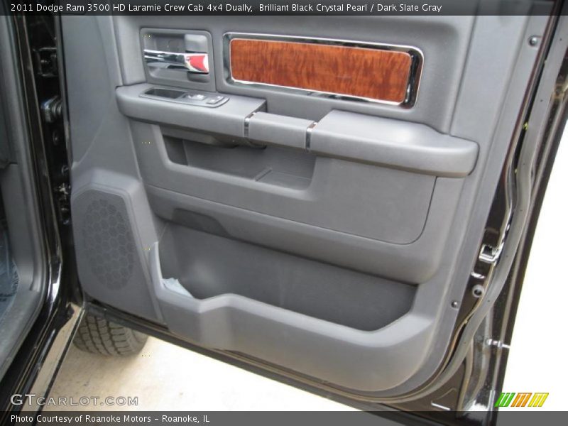 Brilliant Black Crystal Pearl / Dark Slate Gray 2011 Dodge Ram 3500 HD Laramie Crew Cab 4x4 Dually