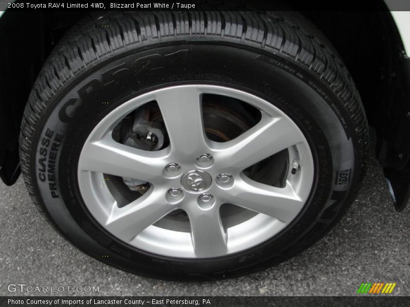 Blizzard Pearl White / Taupe 2008 Toyota RAV4 Limited 4WD