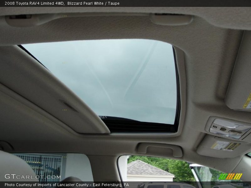 Blizzard Pearl White / Taupe 2008 Toyota RAV4 Limited 4WD