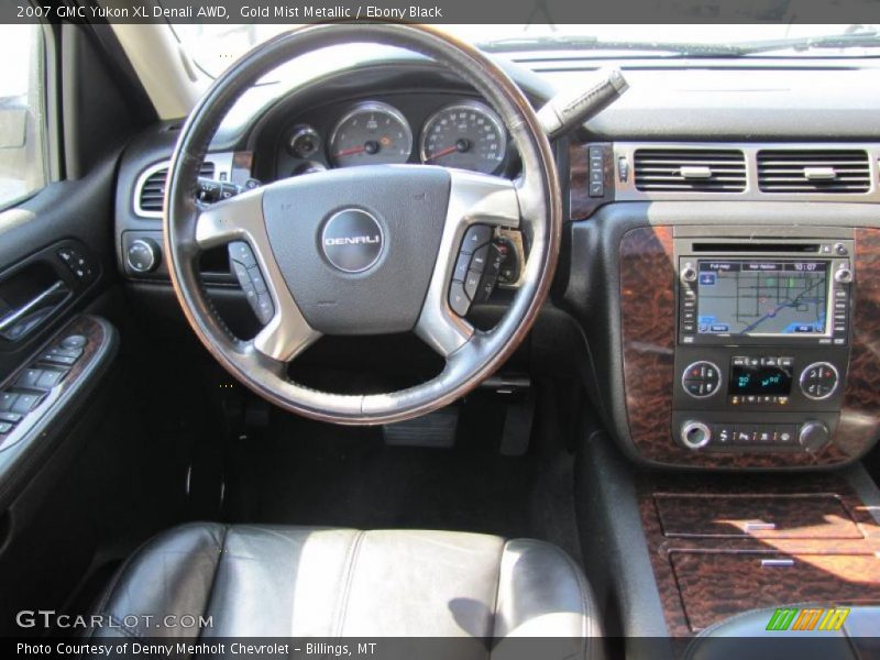 Gold Mist Metallic / Ebony Black 2007 GMC Yukon XL Denali AWD