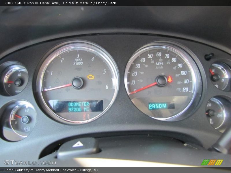 Gold Mist Metallic / Ebony Black 2007 GMC Yukon XL Denali AWD