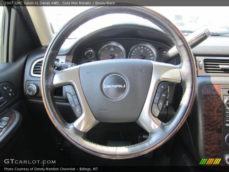 Gold Mist Metallic / Ebony Black 2007 GMC Yukon XL Denali AWD