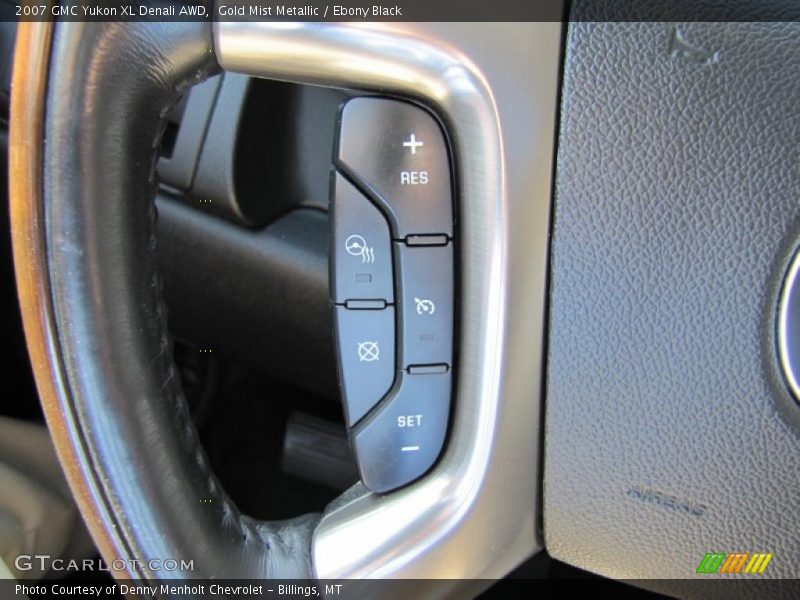 Gold Mist Metallic / Ebony Black 2007 GMC Yukon XL Denali AWD