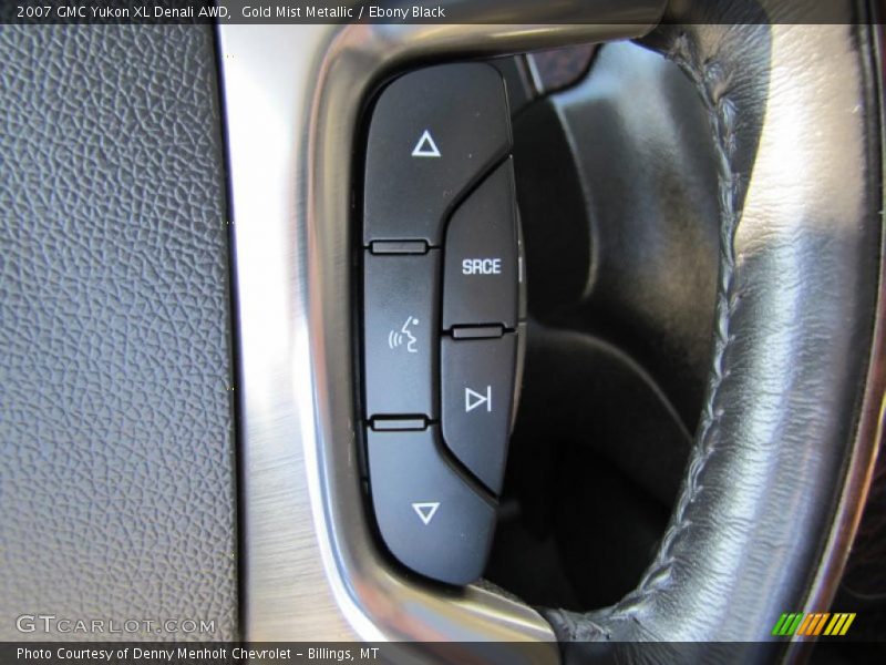 Gold Mist Metallic / Ebony Black 2007 GMC Yukon XL Denali AWD
