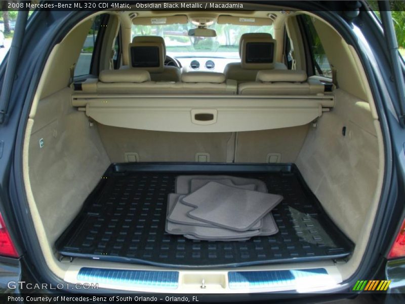 Obsidian Black Metallic / Macadamia 2008 Mercedes-Benz ML 320 CDI 4Matic