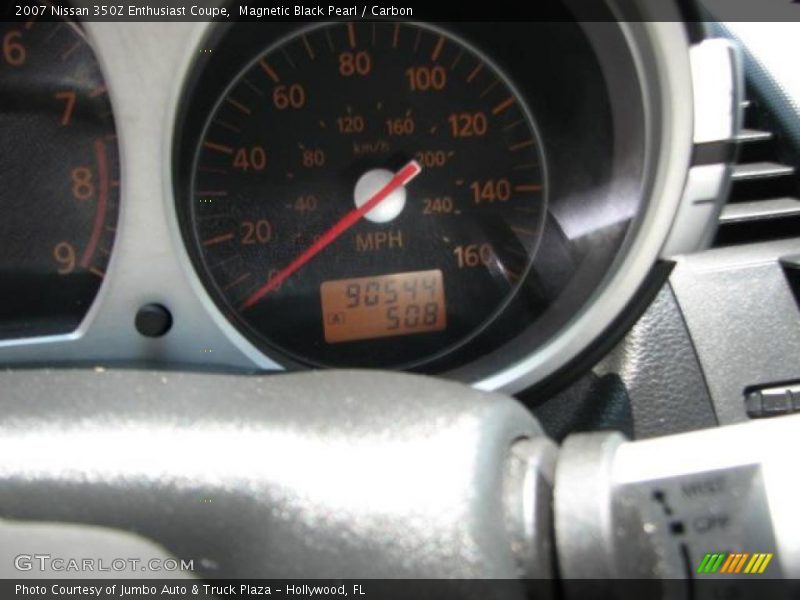Magnetic Black Pearl / Carbon 2007 Nissan 350Z Enthusiast Coupe