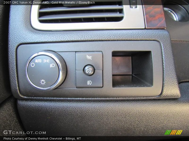 Gold Mist Metallic / Ebony Black 2007 GMC Yukon XL Denali AWD