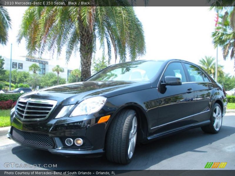 Black / Black 2010 Mercedes-Benz E 350 Sedan