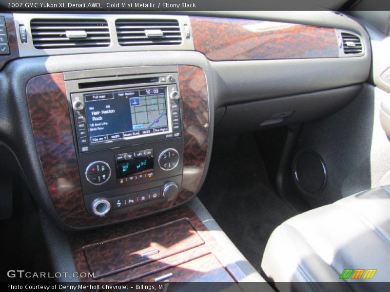Gold Mist Metallic / Ebony Black 2007 GMC Yukon XL Denali AWD