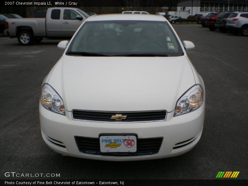 White / Gray 2007 Chevrolet Impala LS