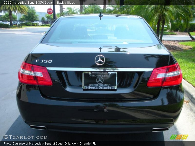 Black / Black 2010 Mercedes-Benz E 350 Sedan