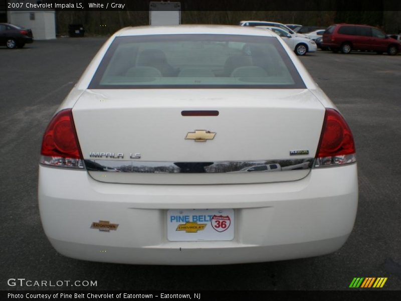White / Gray 2007 Chevrolet Impala LS