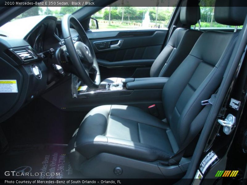 Black / Black 2010 Mercedes-Benz E 350 Sedan
