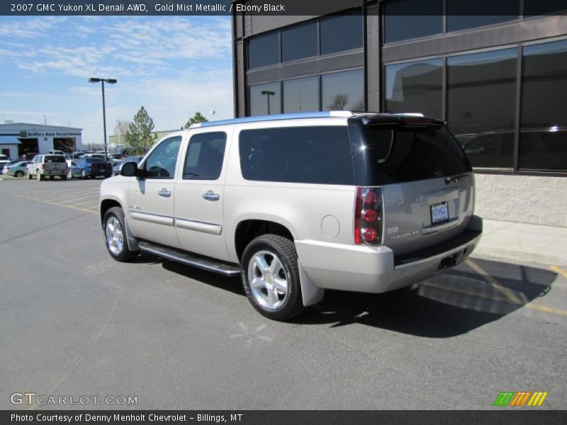 Gold Mist Metallic / Ebony Black 2007 GMC Yukon XL Denali AWD
